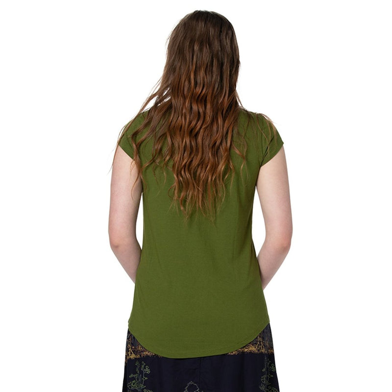 Round neck longer tee