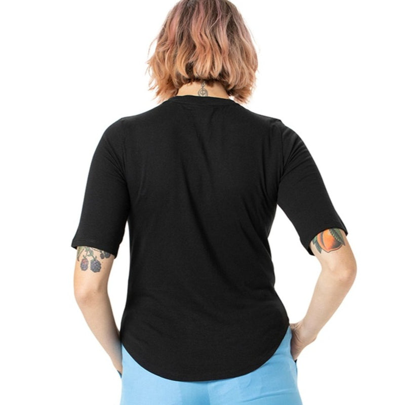 Longer Sleeved Tee - Plain - bamboo