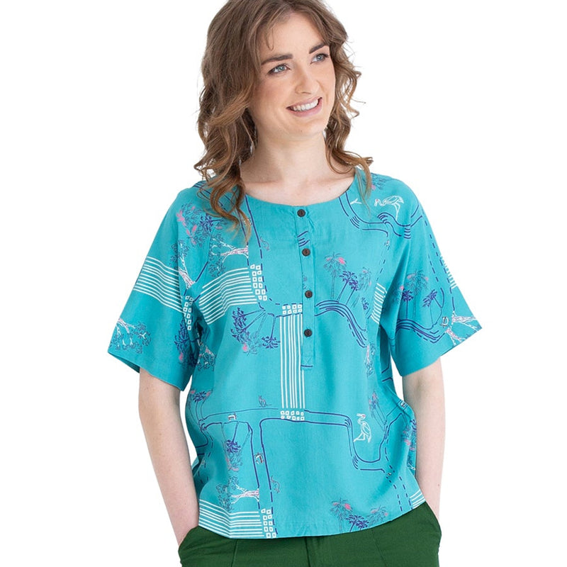 Woven Bamboo Box Top -printed