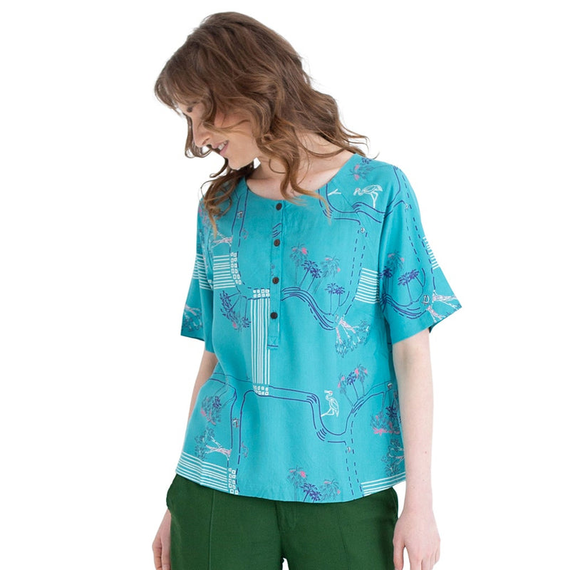 Woven Bamboo Box Top -printed