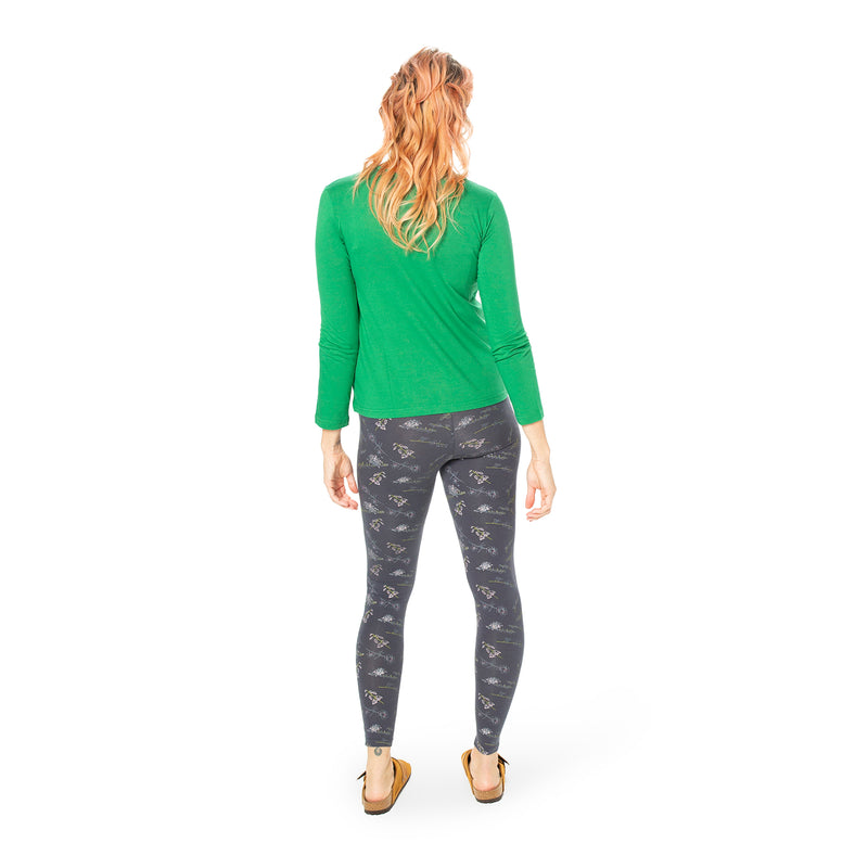 Long Sleeved Swing Top - bamboo and organic cotton