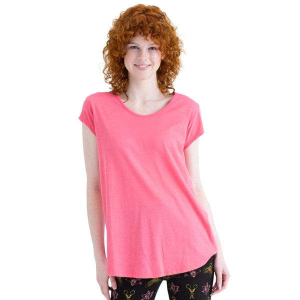 Round neck longer tee