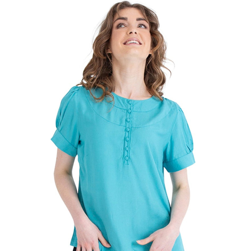 Panelled Top - short sleeve - plain