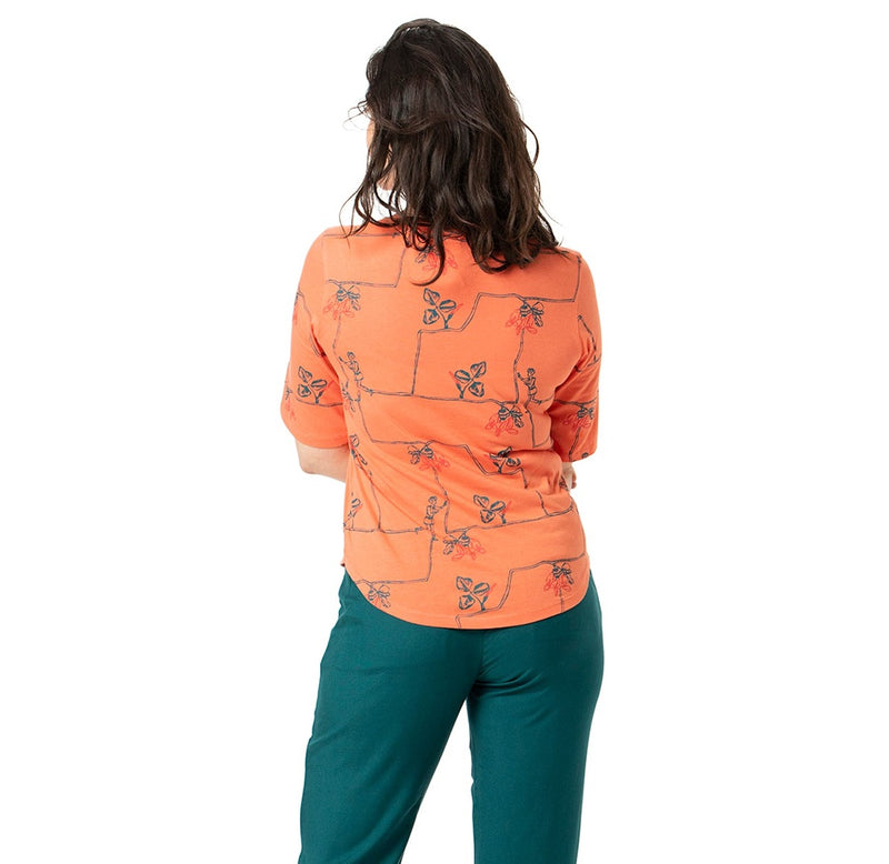 Printed Longer Sleeved Tee