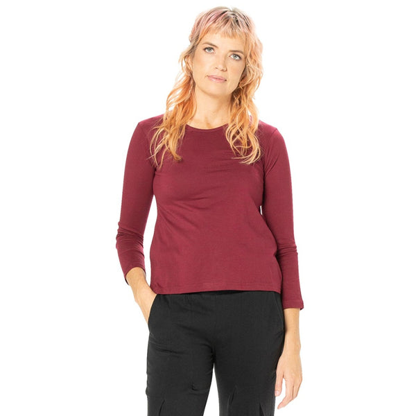 Long Sleeved Swing Top - bamboo and organic cotton