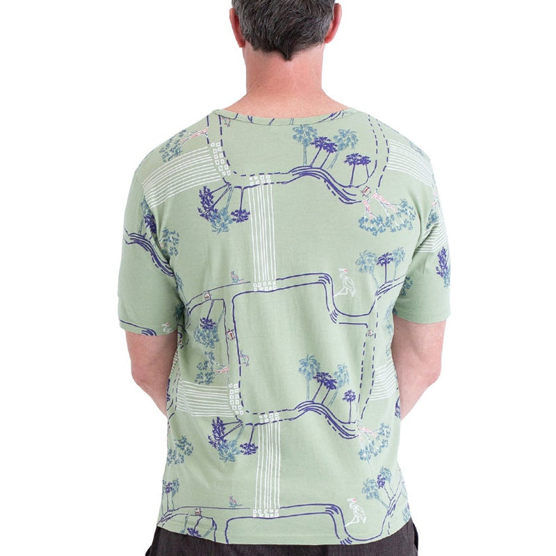 Mens Short Sleeved Bamboo t-shirt - Printed