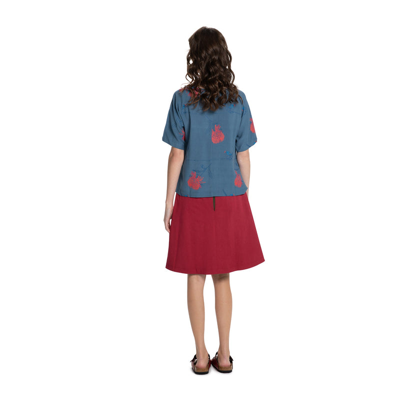 Woven Bamboo Box Top - printed - sale