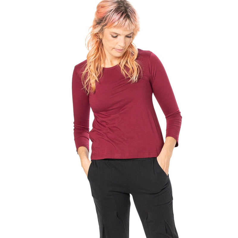 Long Sleeved Swing Top - bamboo and organic cotton