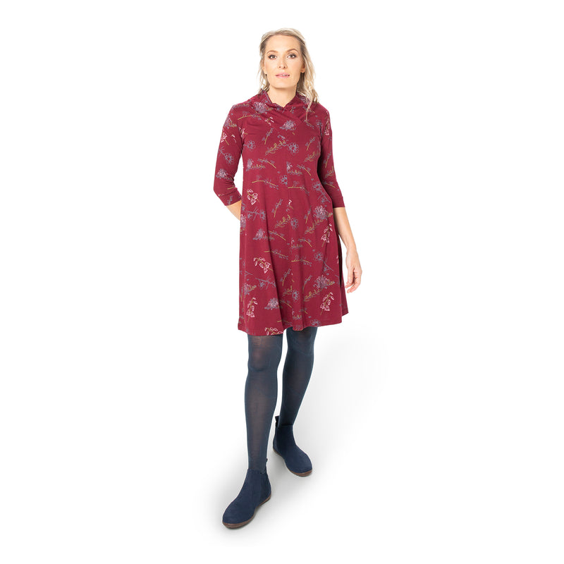 V-Neck Swing Dress - Printed Sale