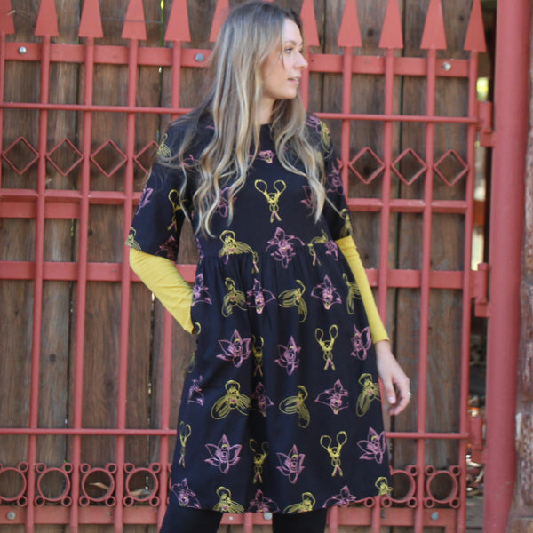 Panelled Dress - bamboo and organic cotton