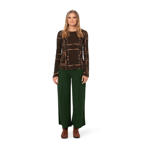 Pleat pant - Woven bamboo