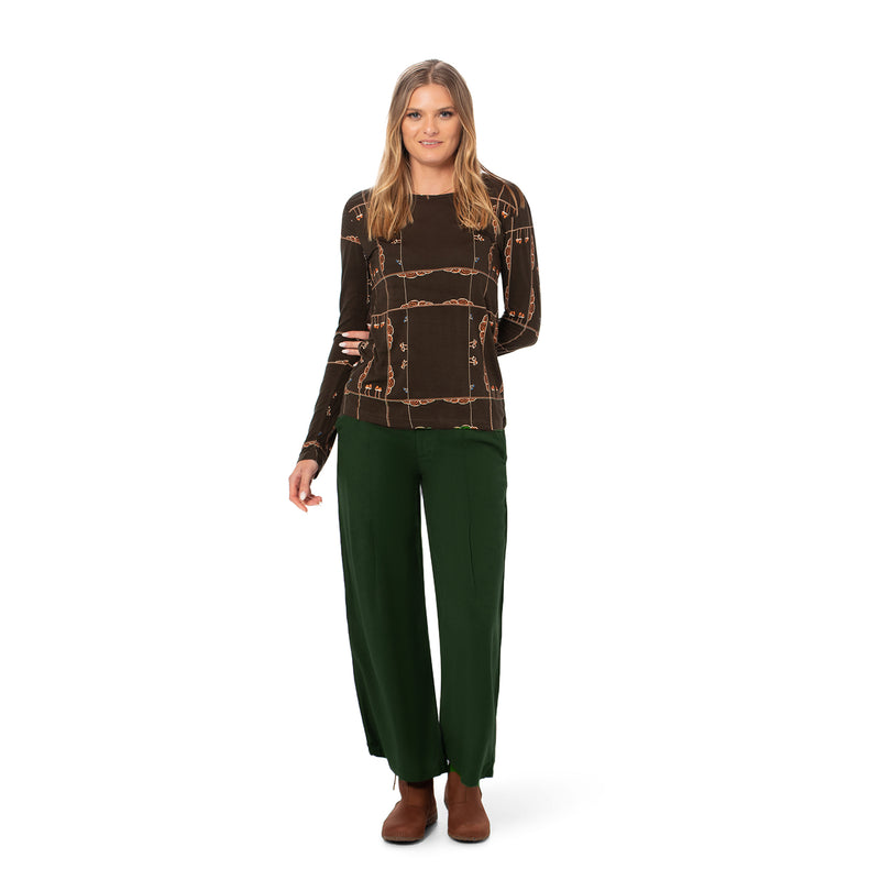 Pleat pant - Woven bamboo