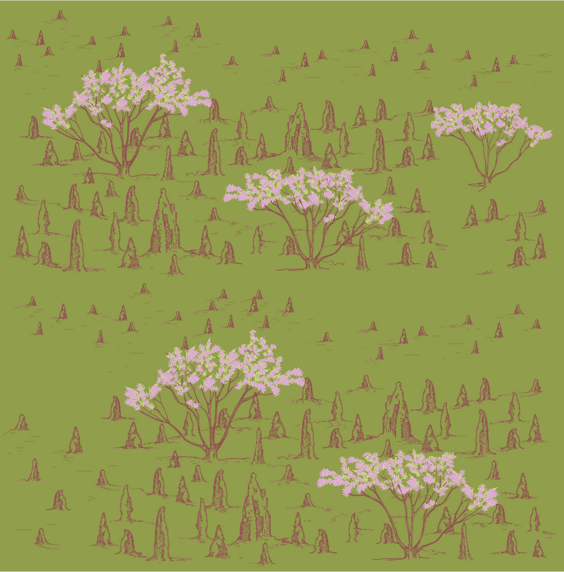 Woven Bamboo Box Top -printed