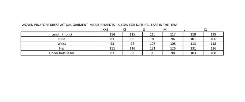 Woven pinafore dress