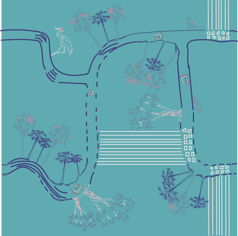 Simple tee dress - printed