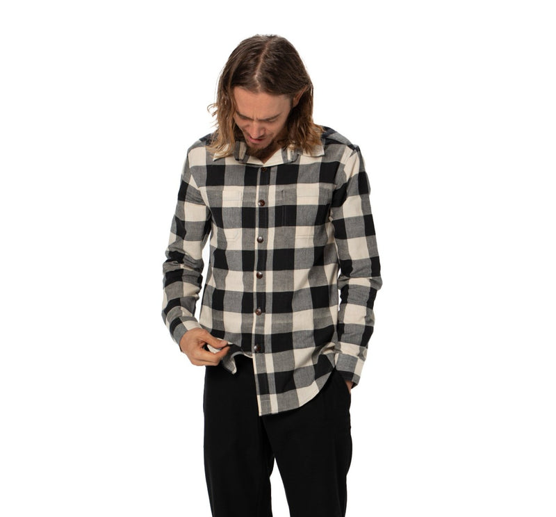 Mens Handloom Organic Long Sleeved Shirt