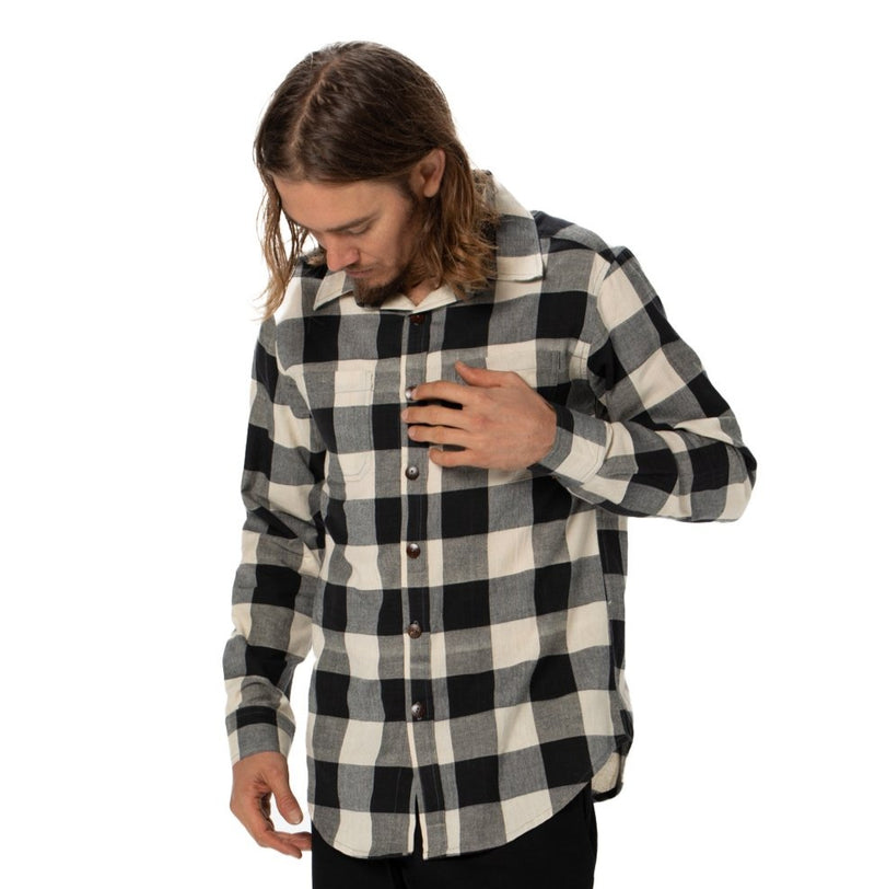 Mens Handloom Organic Long Sleeved Shirt