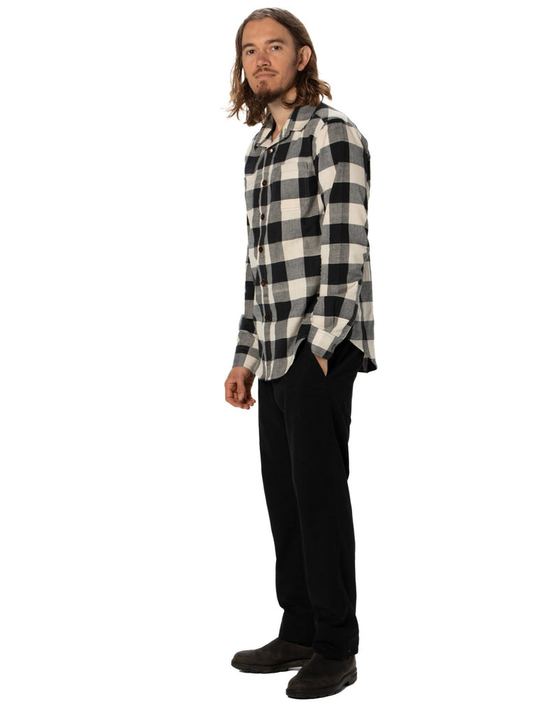 Mens Handloom Organic Long Sleeved Shirt