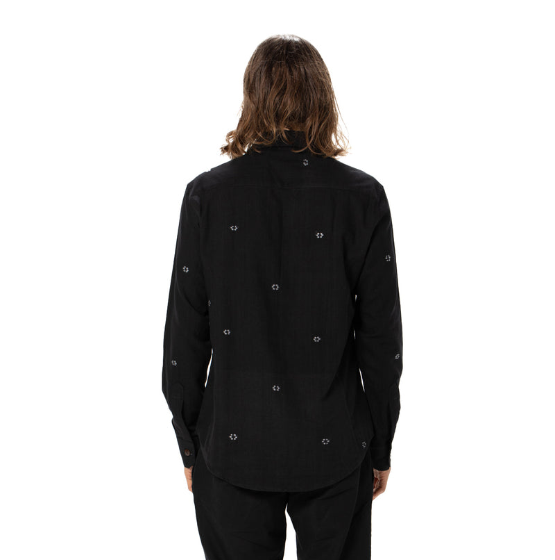Mens Handloom Organic Long Sleeved Shirt