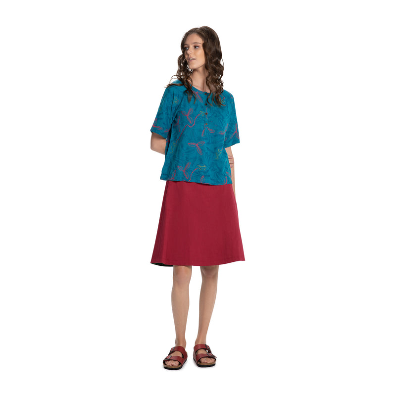 A Line skirt - Reversible