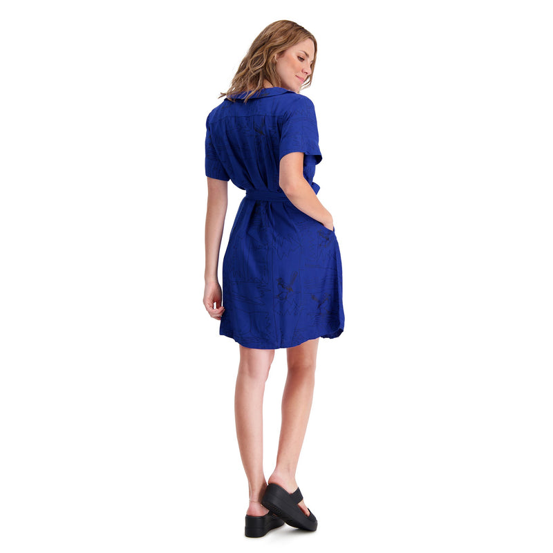 Belted Shirt Dress - Woven Bamboo