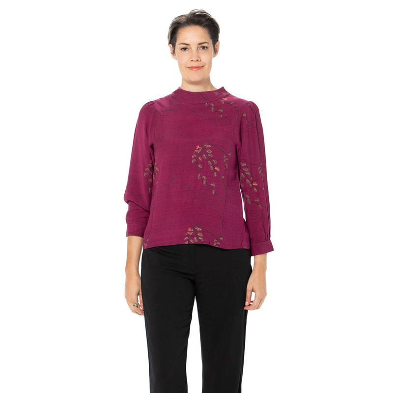 Woven Bamboo Bell Sleeve top - plain and printed