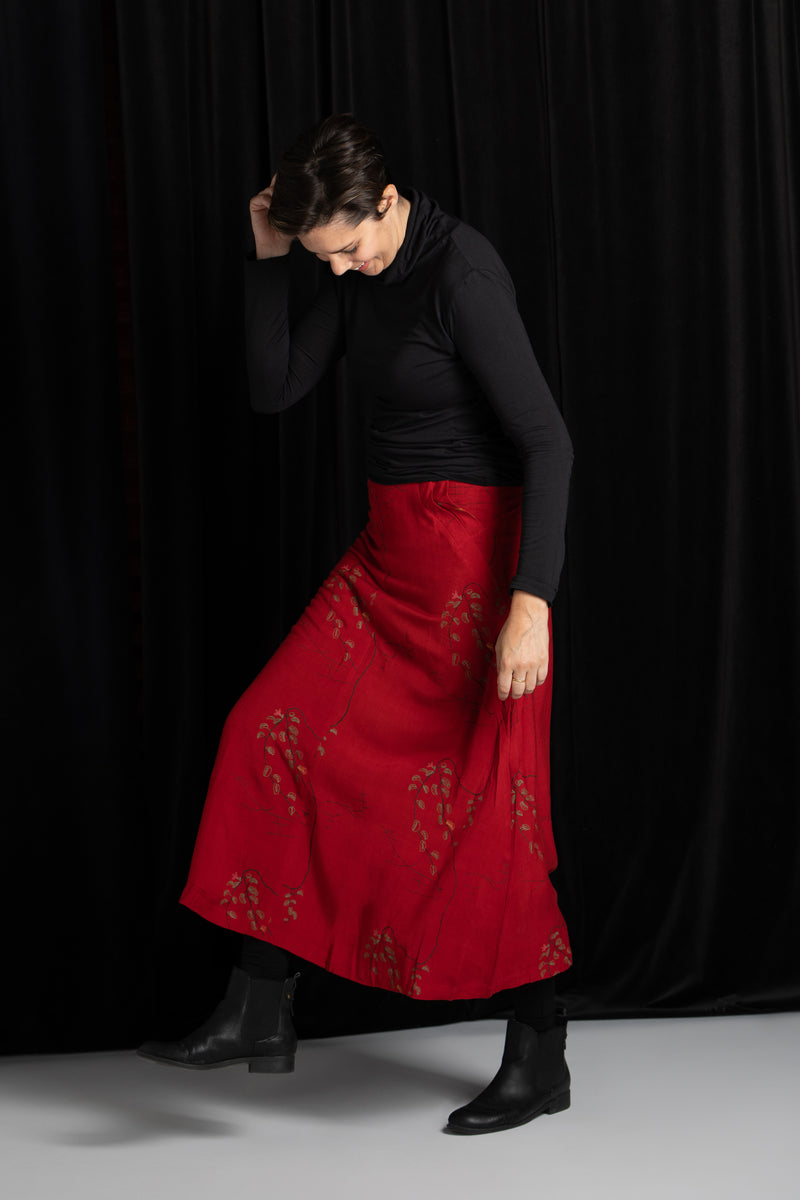 Full A-line Skirt, Printed