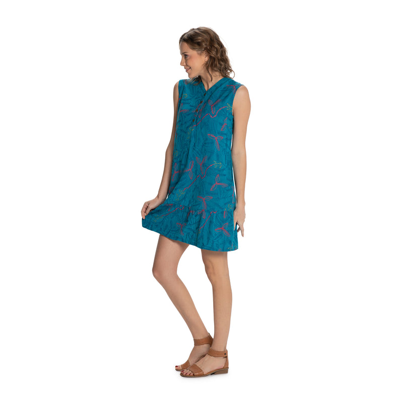 Bamboo Sleeveless Tiered dress - with pockets
