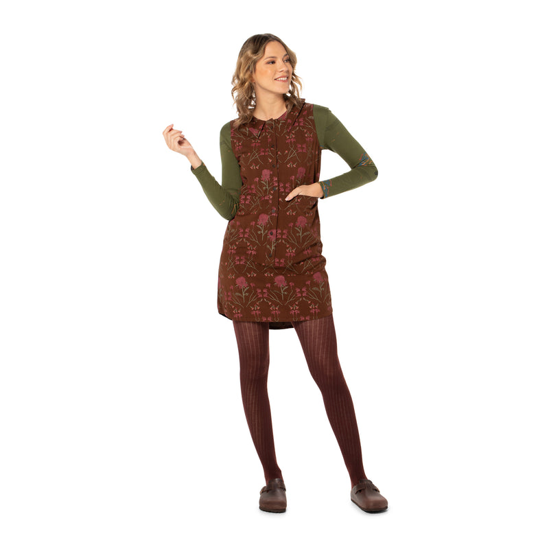 Collared Shift Dress - Woven bamboo