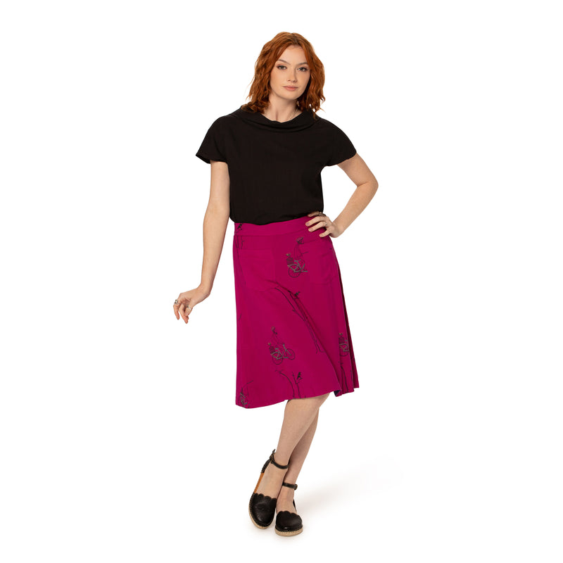 Knee length skirts jabong store
