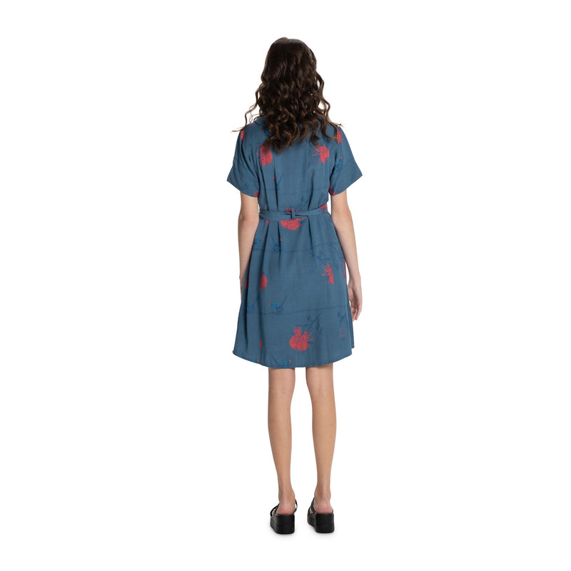 Belted Shirt Dress - Woven Bamboo