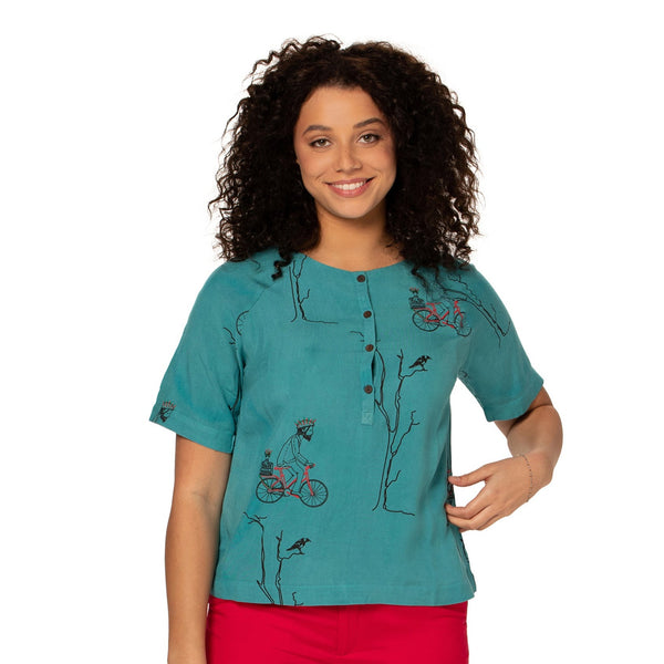 Woven Bamboo Box Top -printed