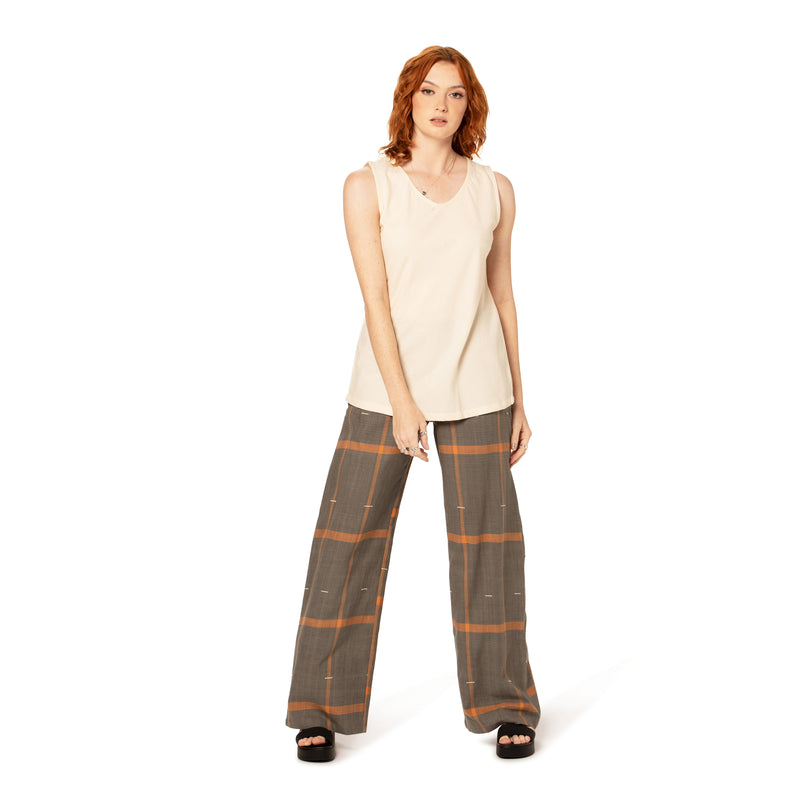 Button Pant - hand loom organic cotton