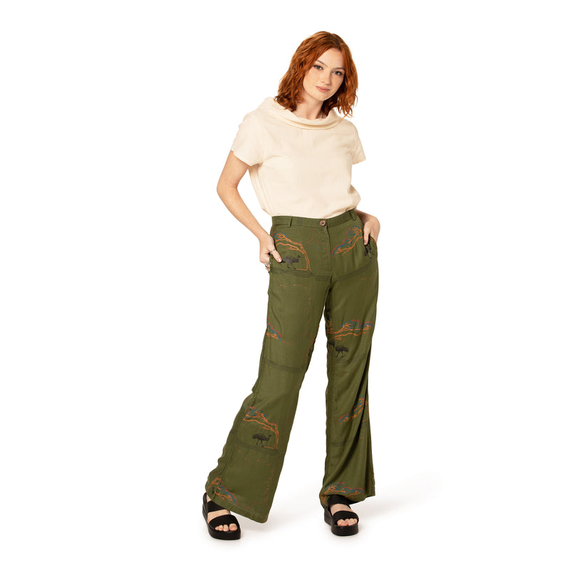 Bootleg Pant - Woven bamboo