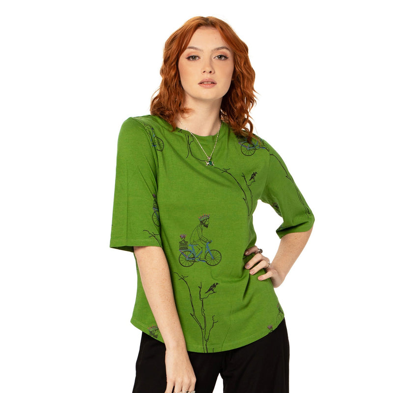 Printed Longer Sleeved Tee