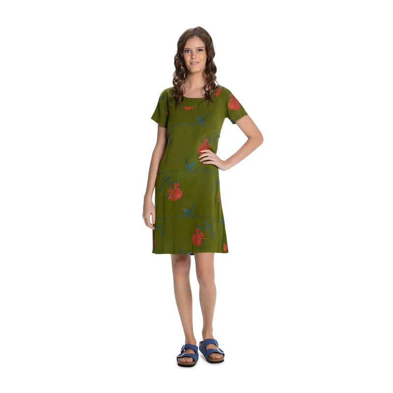 Printed Shift Dress Sinerji Organics