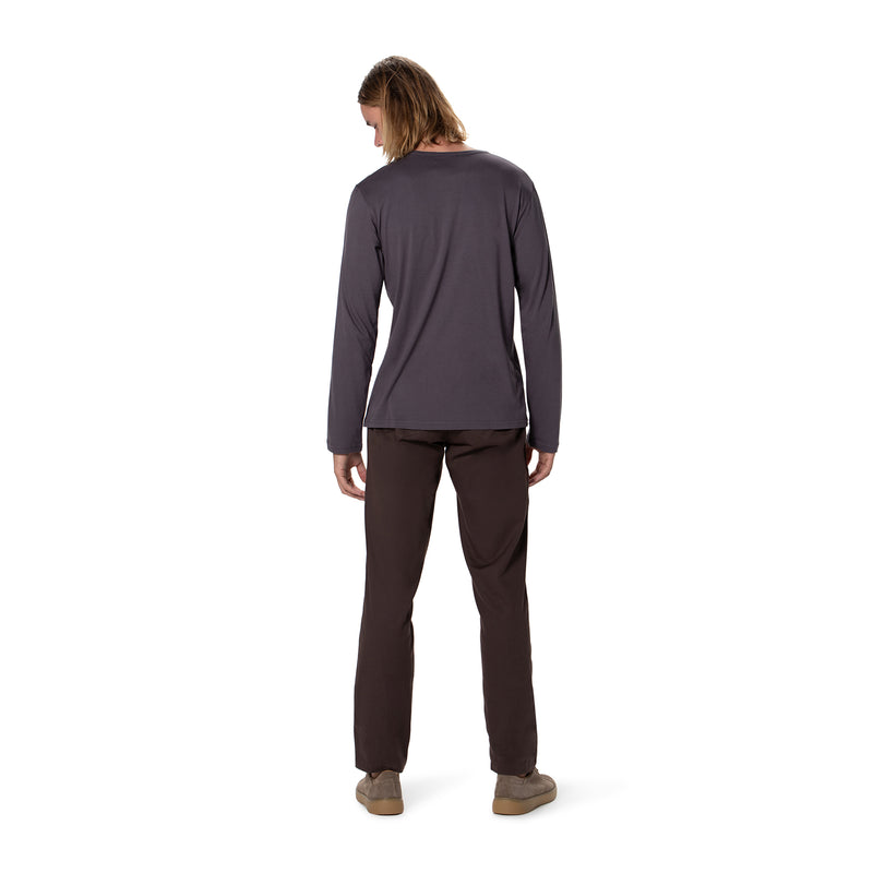 Mens Long Sleeved Bamboo Tee