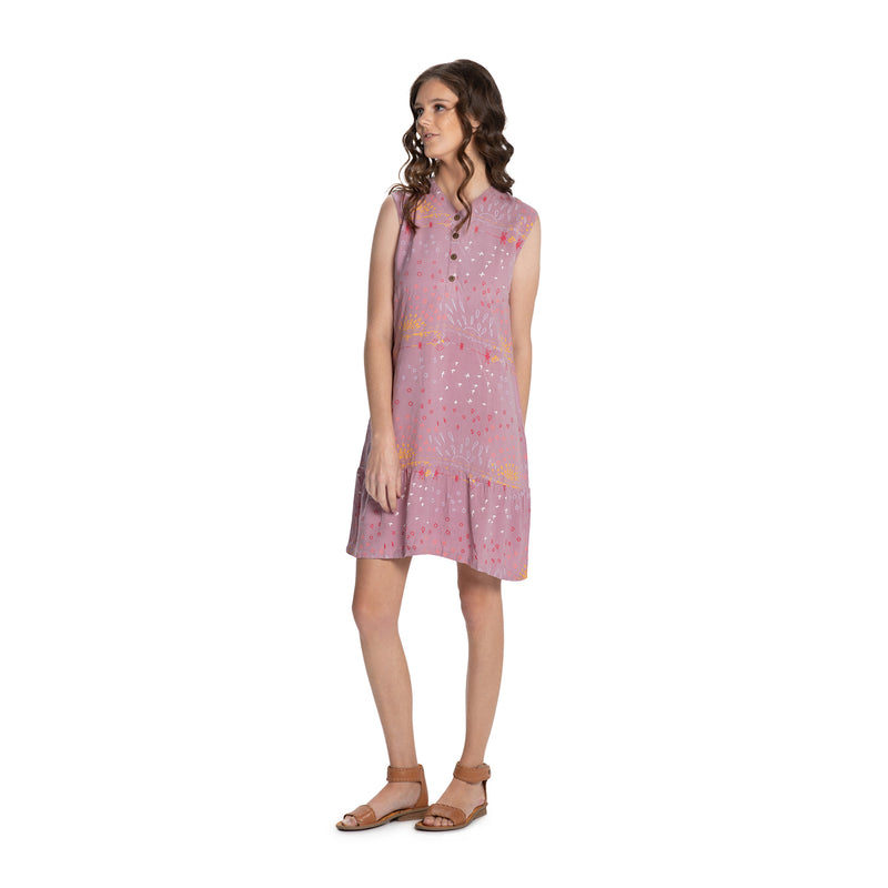 Bamboo Sleeveless Tiered dress - with pockets