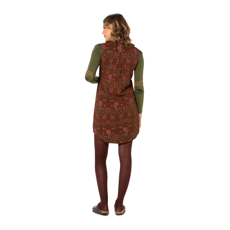 Collared Shift Dress - Woven bamboo