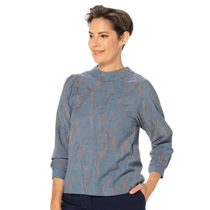 Woven Bamboo Bell Sleeve top - plain and printed