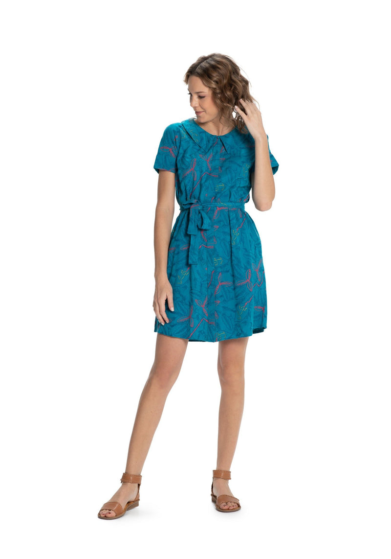 Belted Shirt Dress - Woven Bamboo