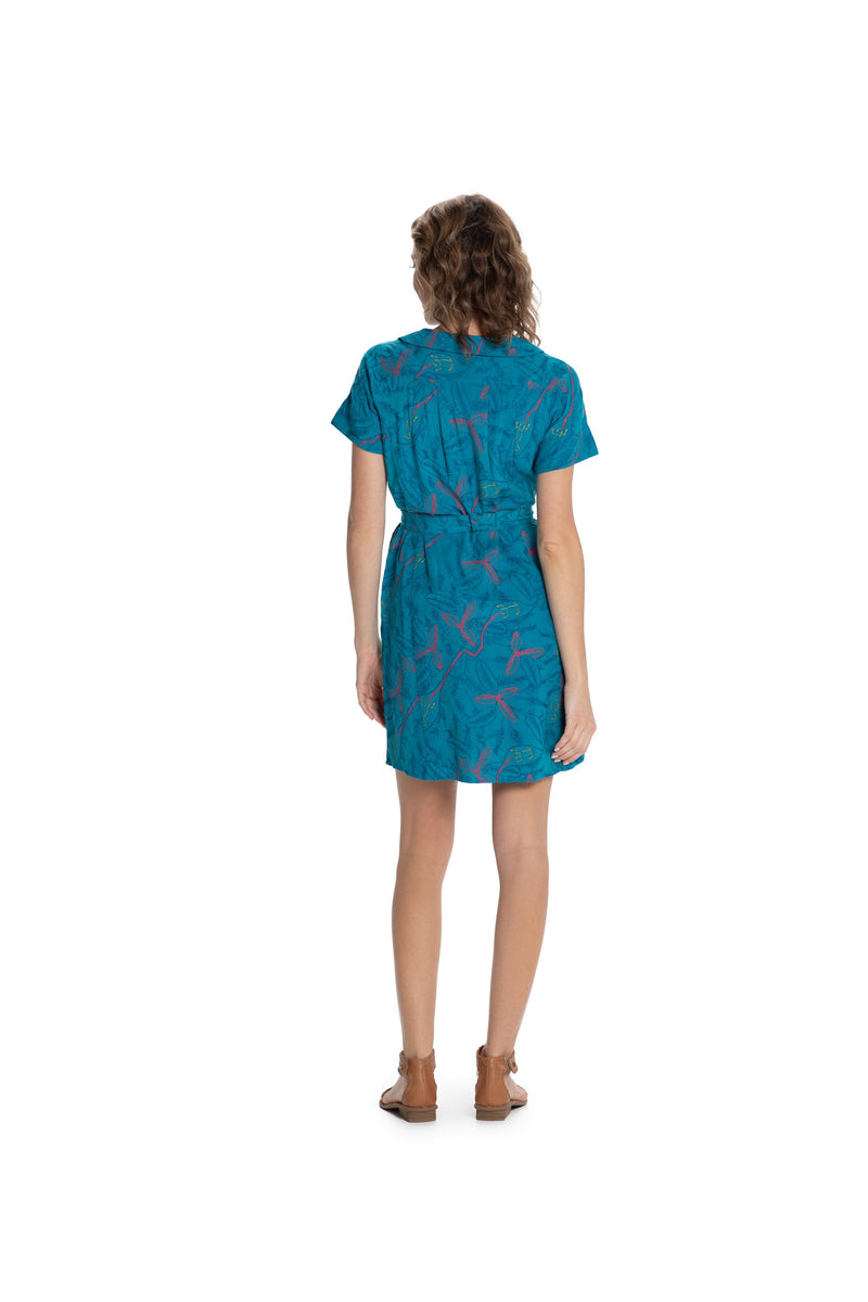 Belted Shirt Dress - Woven Bamboo