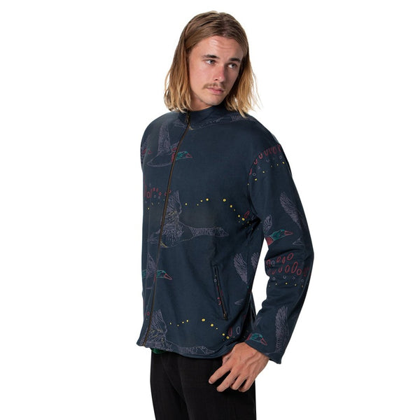 Reversible Bamboo Fleece Jacket- Mens version