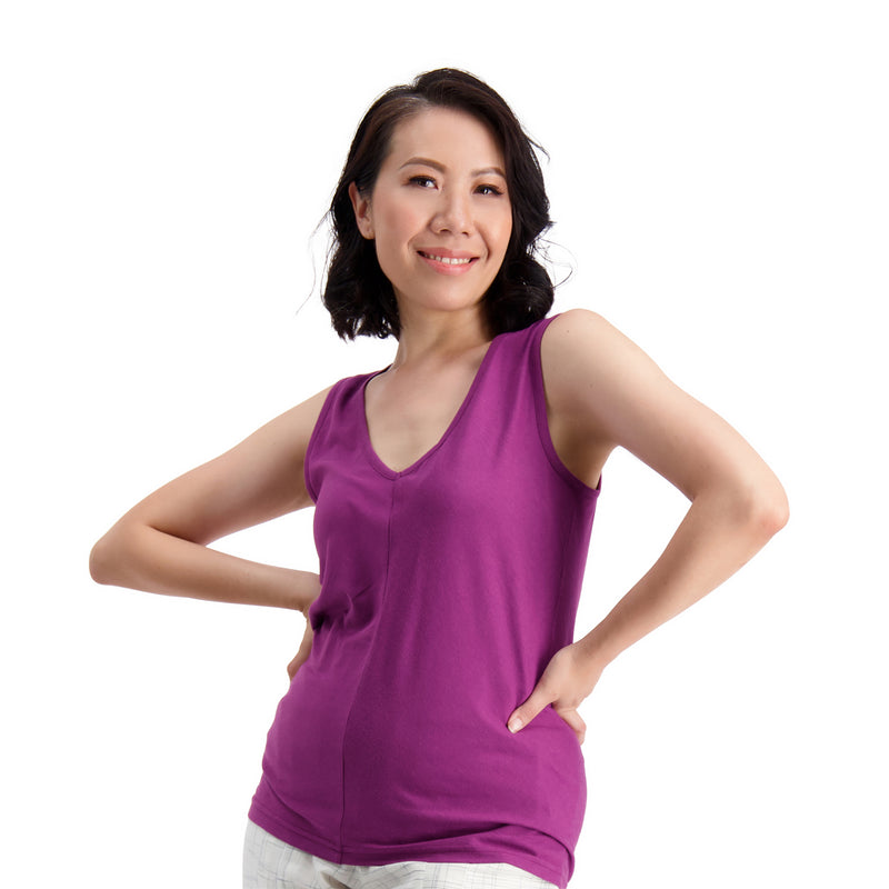 Long Vneck Singlet