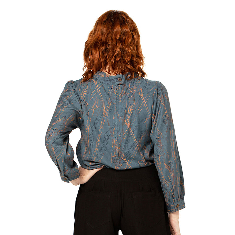 Woven Bamboo Bell Sleeve top - plain and printed