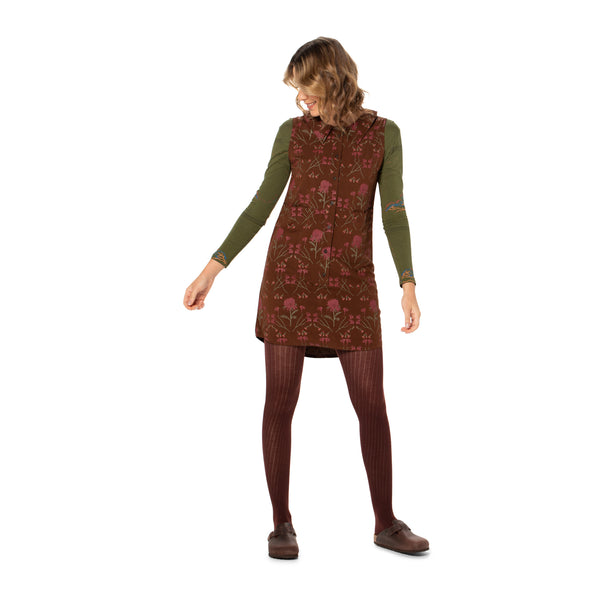 Collared Shift Dress - Woven bamboo