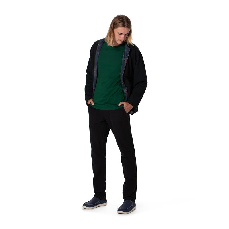 Reversible Bamboo Fleece Jacket- Mens version