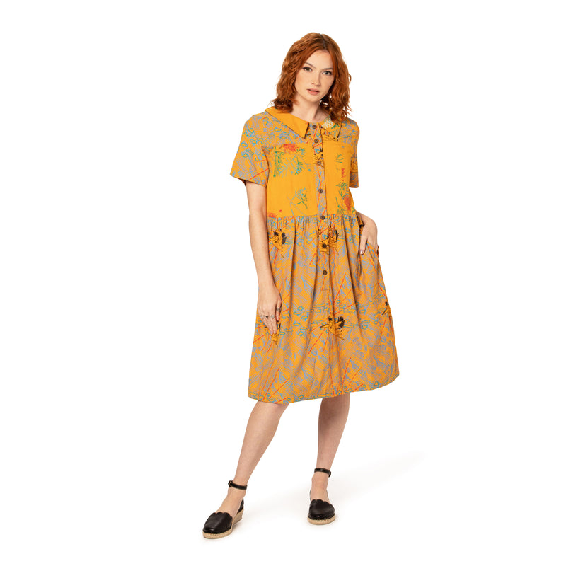 Tailored Collared Dress - bamboo and organic cotton
