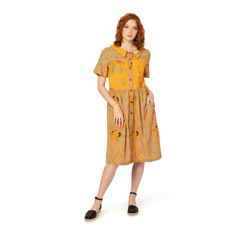 Tailored Collared Dress - bamboo and organic cotton