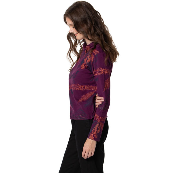 Vneck Top - Long Sleeved Top - Printed